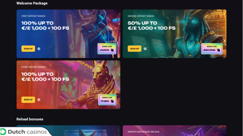 AmonBet Casino bonus code