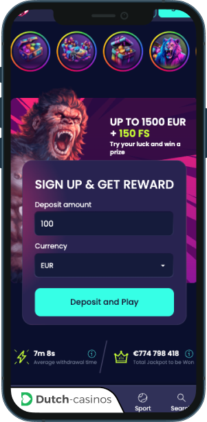 Booms.bet Casino mobiele app