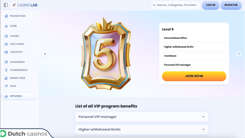 CasinoLab Casino VIP-programma