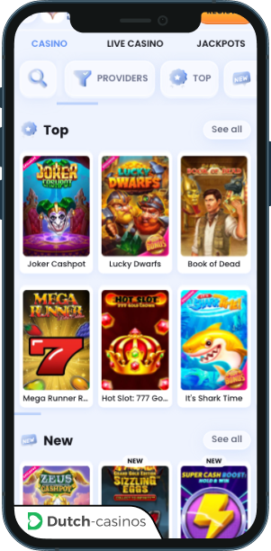 CasinoLab Casino mobiele app
