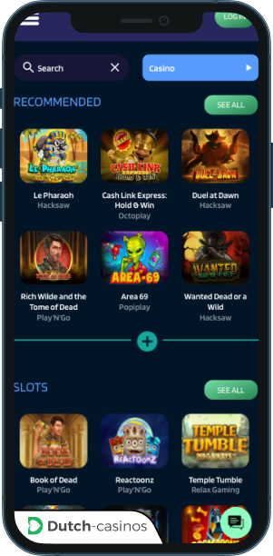 Dynabet Casino mobiele app