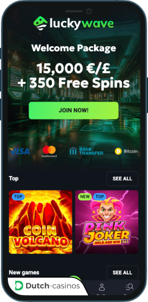 Luckywave Casino mobiele app