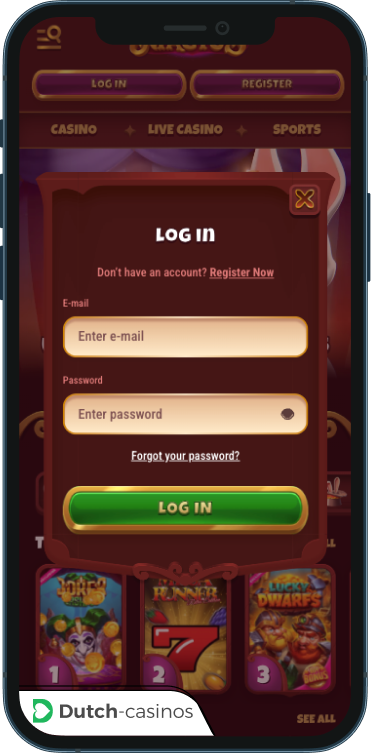 Magius Casino inloggen