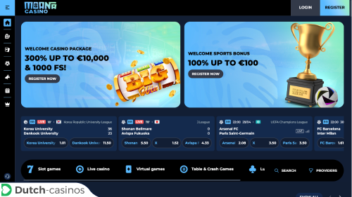 Moana Casino kort overzicht