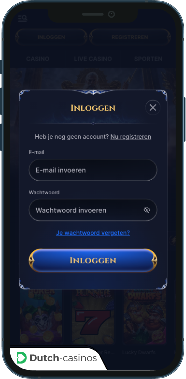 Cazeus Casino inloggen