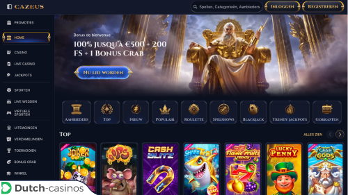 Cazeus Casino kort overzicht