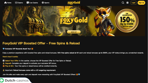 FoxyGold Casino VIP-programma