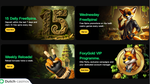 FoxyGold Casino bonus code