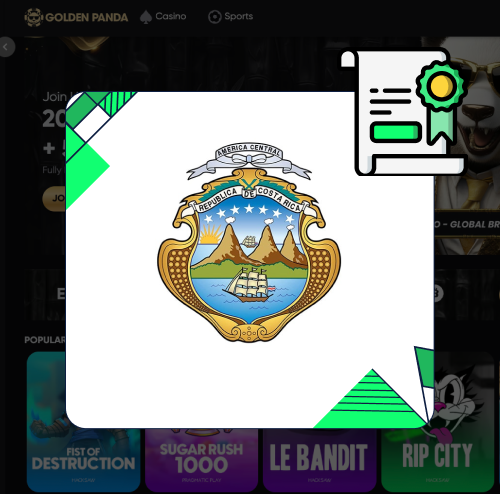 Golden Panda Casino Licenties