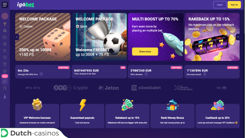 IgoBet Casino kort overzicht