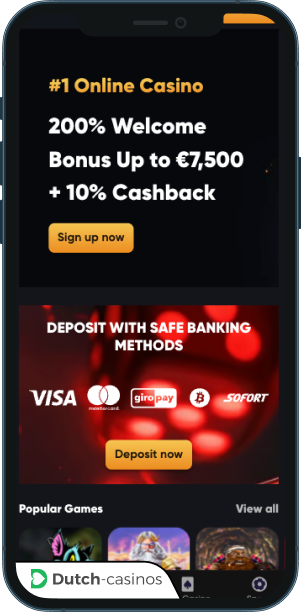 Instant Casino mobiele app