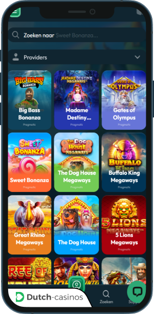 Luckzie Casino mobiele app