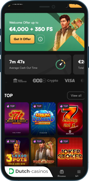 NewLucky Casino mobiele app