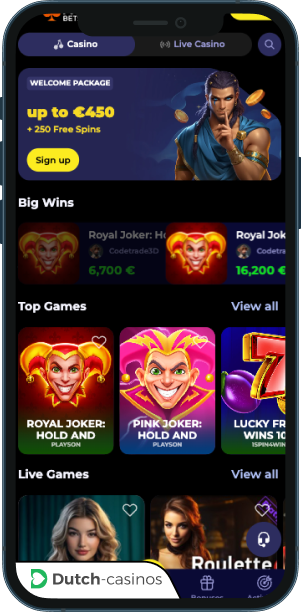 NyxBets Casino mobiele app