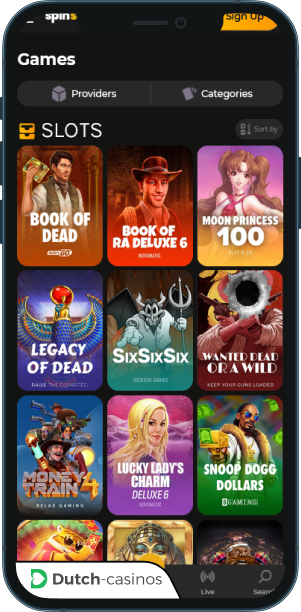 SpinStar Casino mobiele app