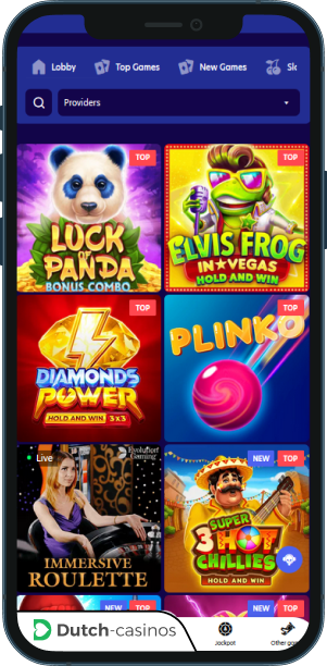 EvoSpin Casino mobiele app