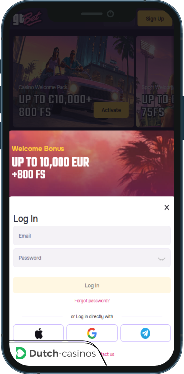GTBet Casino Inloggen