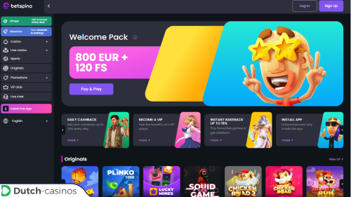 BetSpino Casino breve revisão