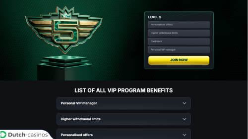 KinBet VIP-programma