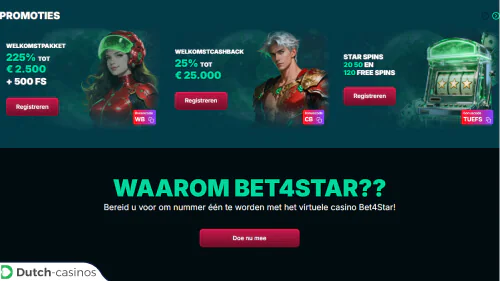Bet4star bonus code