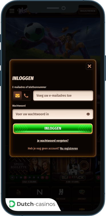 Westace inloggen