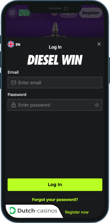 Dieselwin inloggen
