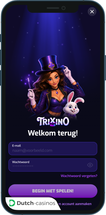 Trixino inloggen